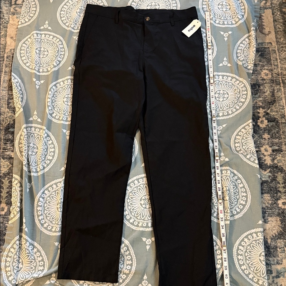 Ouku Linen Cotton Men’s Black Dress Pants. Size XL New wirh tags